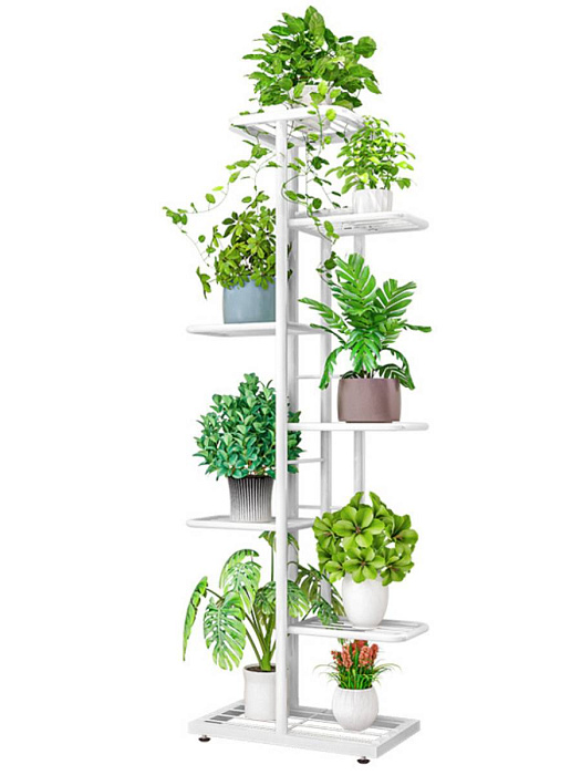 Стеллаж напольный для цветов Ridberg 7 полок (White) купить в интернет-магазине icover