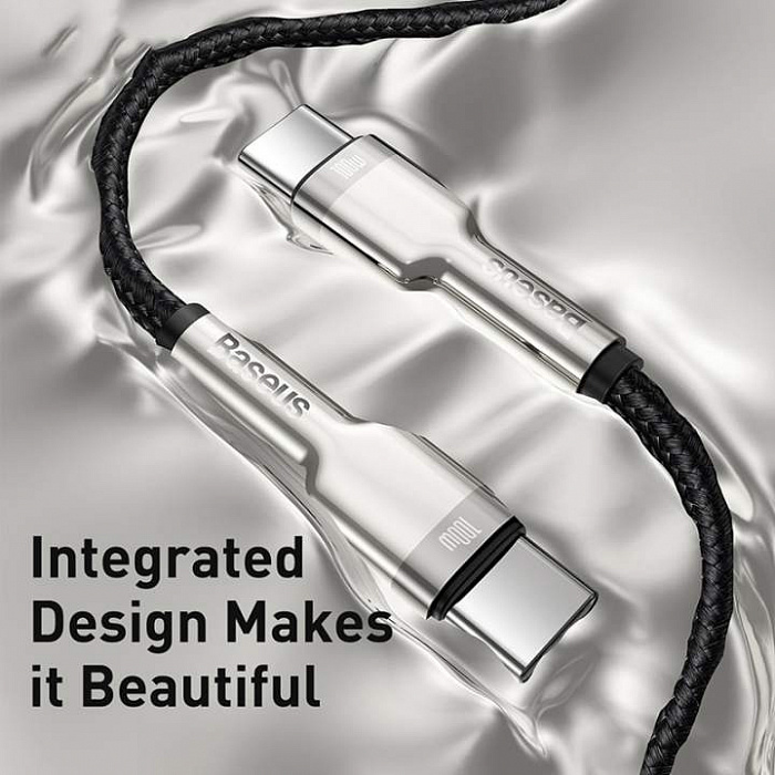 Кабель Baseus Cafule (CATJK-C01) USB Type C 100W 1m (Black) купить в интернет-магазине icover
