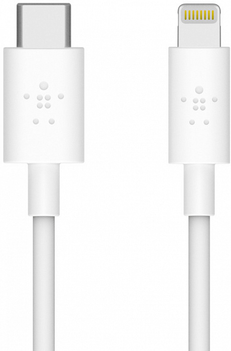 Кабель для iPod, iPhone, iPad Belkin Boost Charge USB-C/Lightning 1.2m F8J239bt04-WHT (White) купить в интернет-магазине icover