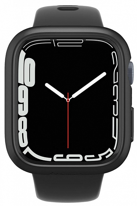 Чехол Spigen Thin Fit (ACS04174) для Apple Watch Series 7 45 mm (Black) купить в интернет-магазине icover