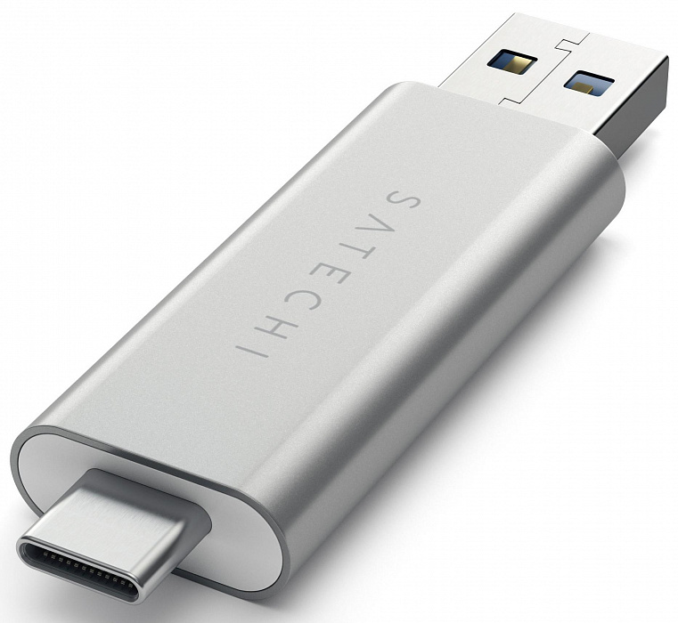 Кардридер Satechi Aluminum Card Reader ST-TCCRAS (Silver) купить в интернет-магазине icover