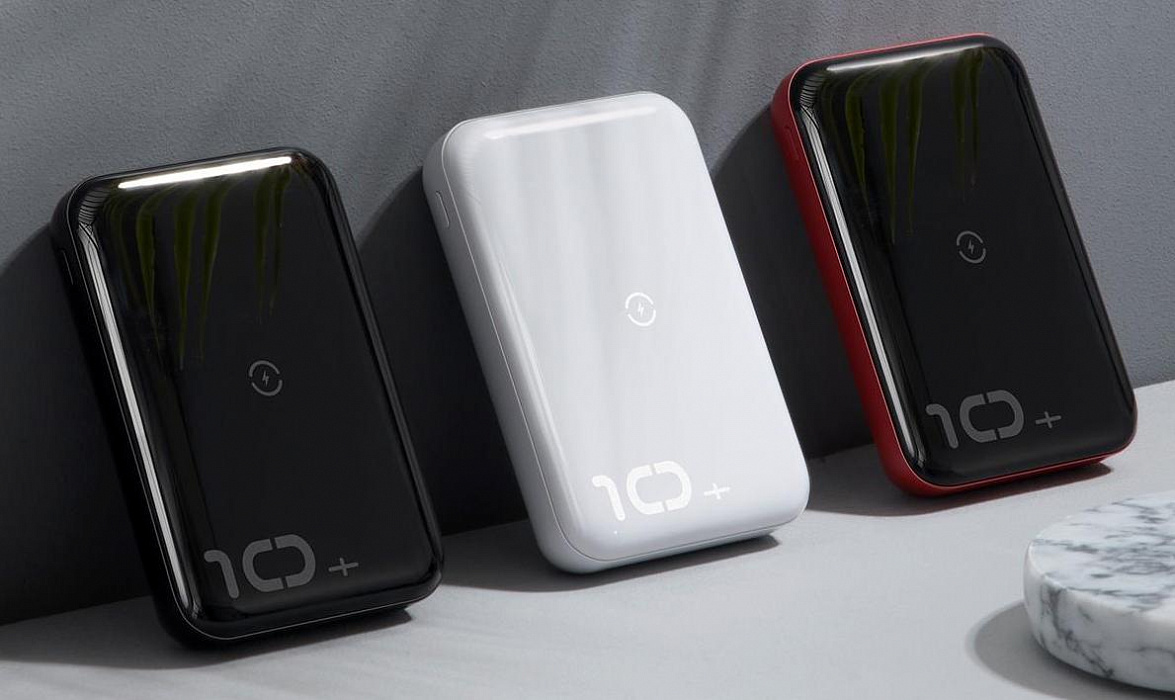 Внешний аккумулятор Baseus Mini S Bracket 10W Wireless Charger 10000mAh (Black/Red) купить в интернет-магазине icover