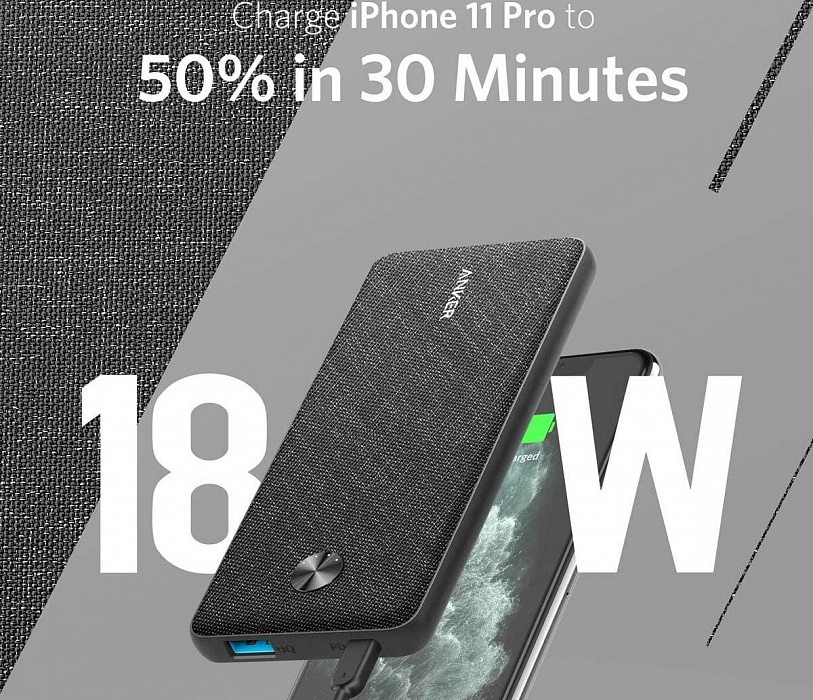 Внешний аккумулятор Anker PowerCore III Sense 10000 mAh (Black) купить в интернет-магазине icover