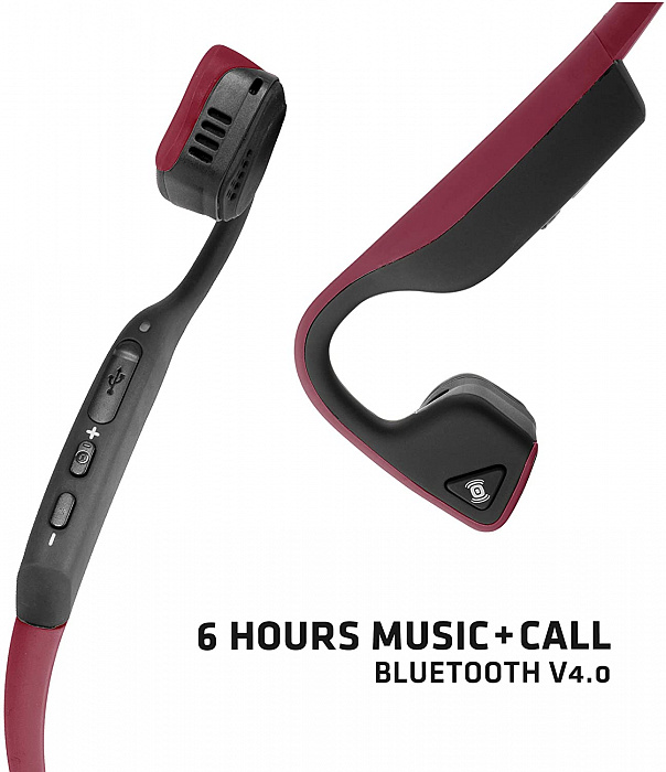 Беспроводные наушники Aftershokz Trekz Titanium AS600CR (Canyon Red) купить в интернет-магазине icover