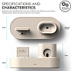 Док-станция Elago Charging Hub 3 in 1 (EST-TRIO-CWH) для устройств Apple (Classic White) купить в интернет-магазине icover