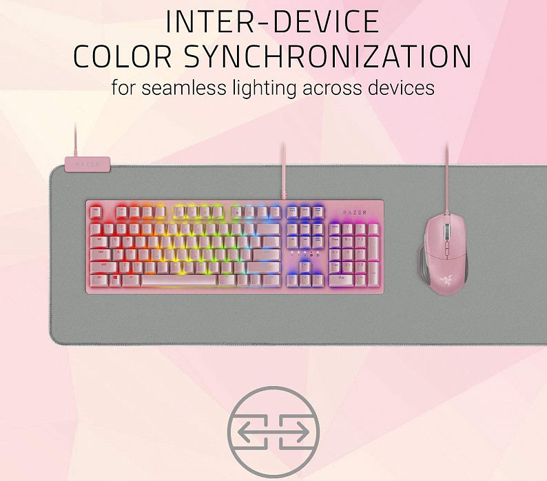 Коврик для мыши Razer Goliathus Chroma Extended RZ02-02500316-R3M1 (Quartz Pink) купить в интернет-магазине icover