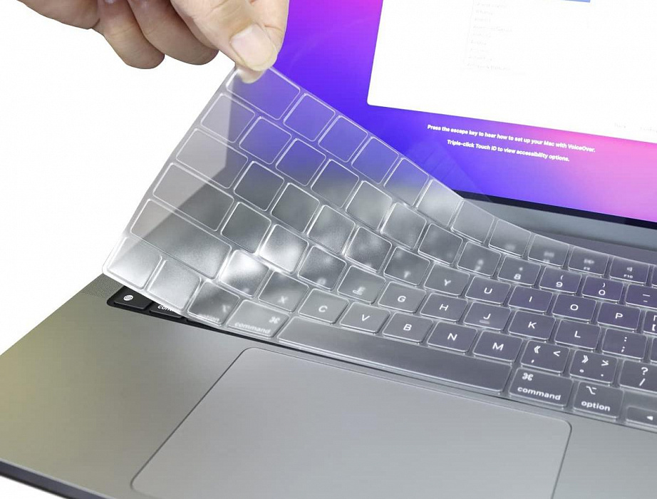 Накладка на клавиатуру Wiwu Keyboard Protector для MacBook Pro 14''/16'' 2021 (US) (Clear) купить в интернет-магазине icover