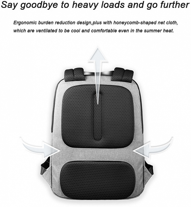 Рюкзак Meizu Minimalist Urban для ноутбука 15.6" (Grey) купить в интернет-магазине icover