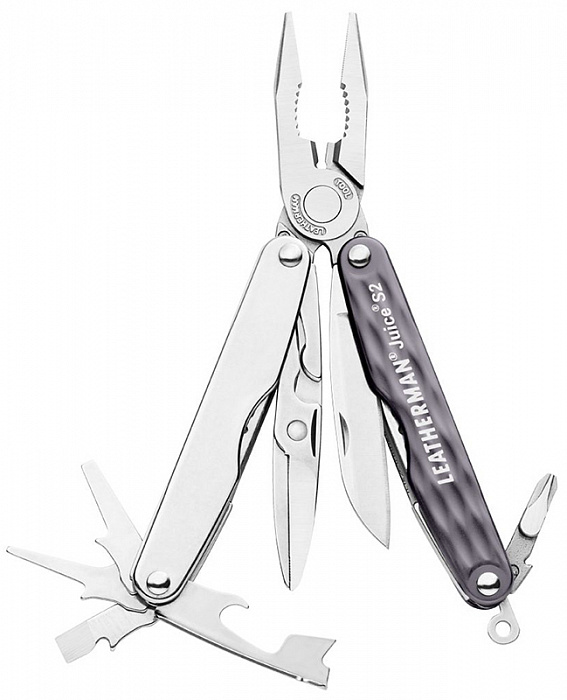 Мультитул Leatherman Juice S2 (831989) в подарочной упаковке (Grey Granite) купить в интернет-магазине icover