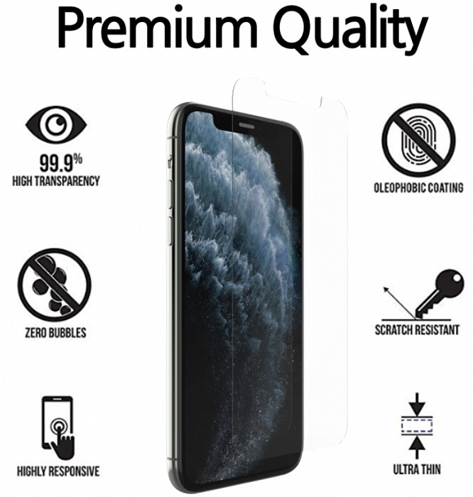 Защитное стекло Whitestone Dome с UV-лампой (8809365403851) для iPhone 11/XR (Clear) купить в интернет-магазине icover