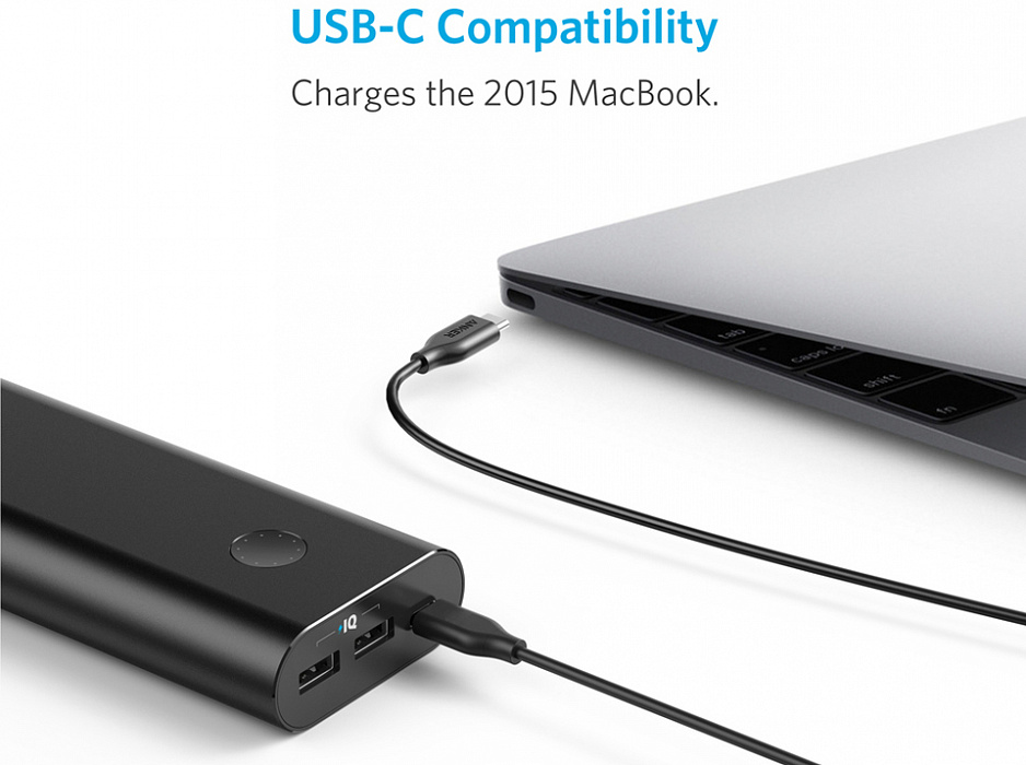 Внешний аккумулятор Anker PowerCore+ 20100 mAh A1371Z11 (Black) купить в интернет-магазине icover
