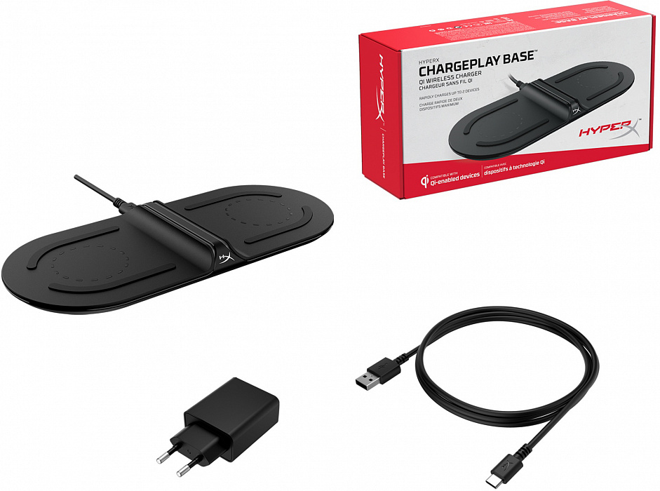 Беспроводная зарядная станция HyperX ChargePlay Base Qi (HX-CPBS-C) купить в интернет-магазине icover