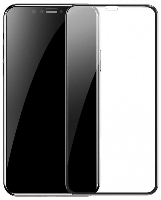 Защитное стекло Baseus Arc-Surface Tempered Glass Film 0.2mm (SGAPIPH61-HE01) для iPhone 11/XR (Black) купить в интернет-магазине icover
