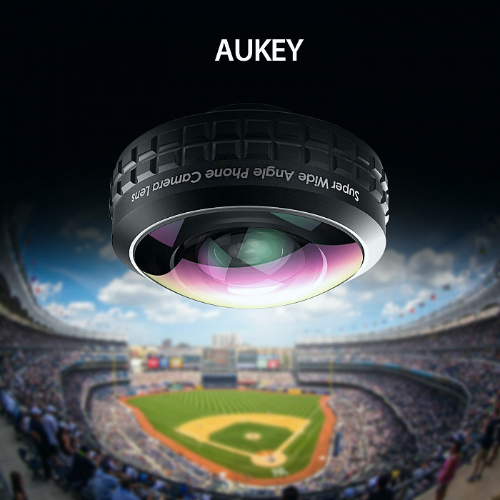 Широкоугольный объектив Aukey Optic Pro Super Wide Angle Lens PL-WD02 для мобильных устройств (Black) купить в интернет-магазине icover