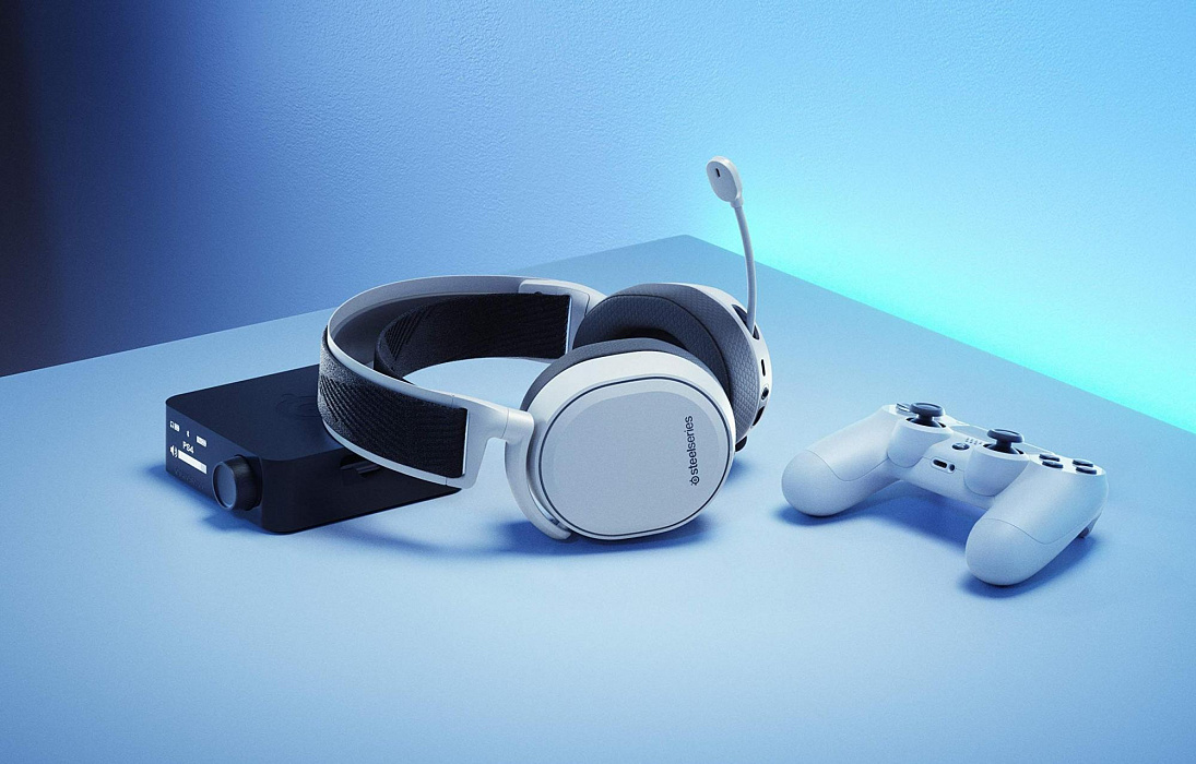 Беспроводные наушники Steelseries Arctis Pro Wireless (White) купить в интернет-магазине icover