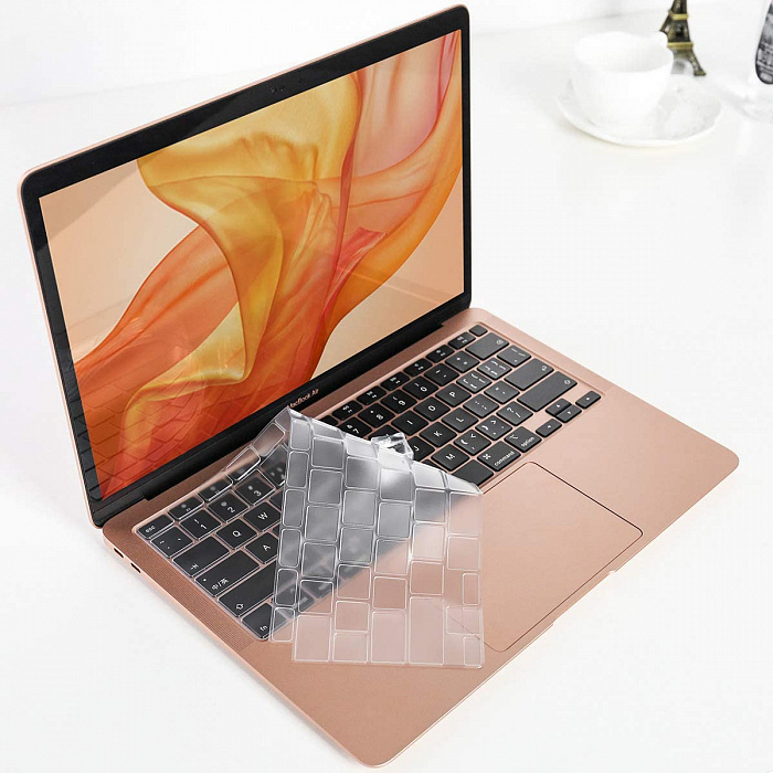 Накладка на клавиатуру Wiwu Keyboard Protector для MacBook Air 13'' 2020 (Clear) US раскладка клавиатуры купить в интернет-магазине icover