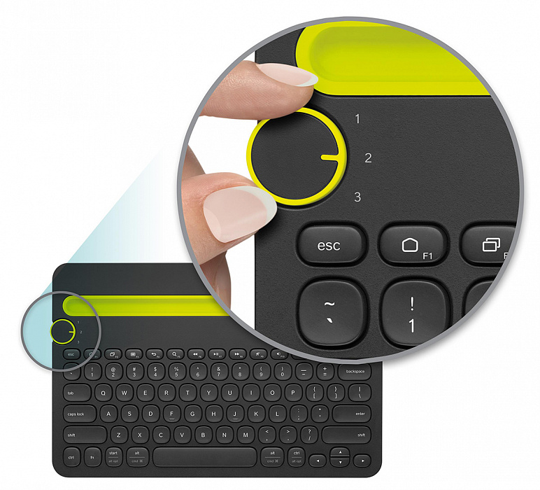 Мультимедийная клавиатура Logitech K480 920-006368 (Black) купить в интернет-магазине icover