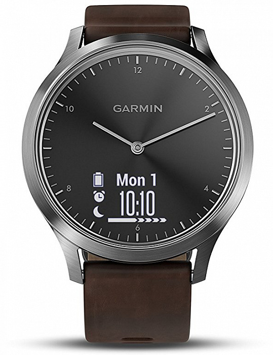 Умные часы Garmin Vivomove HR Premium L 010-01850-24 (Black/Silver) купить в интернет-магазине icover