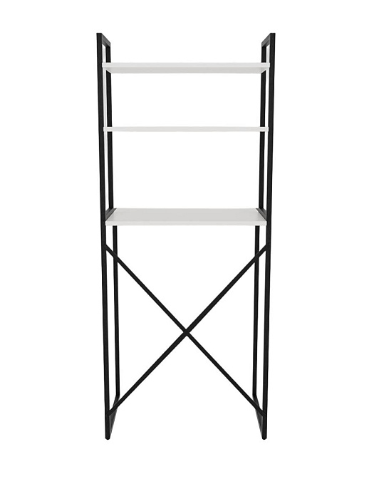 Стеллаж лофт над стиральной машинкой RIDBERG ATLANTA (White/Black) купить в интернет-магазине icover