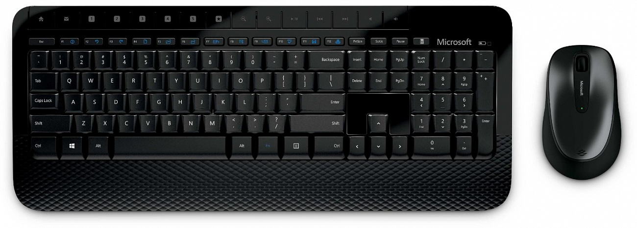 Беспроводные клавиатура и мышь Microsoft Wireless Desktop 2000 M7J-00012 (Black) купить в интернет-магазине icover