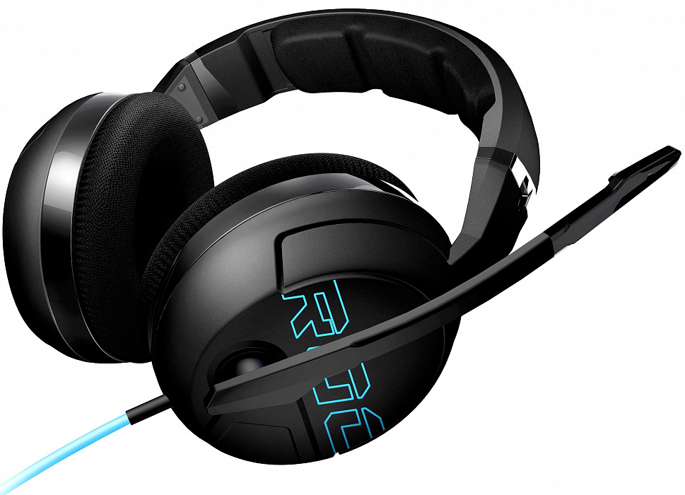 Roccat Kave XTD Stereo (ROC-14-610) - игровая гарнитура (Black/Blue) купить в интернет-магазине icover
