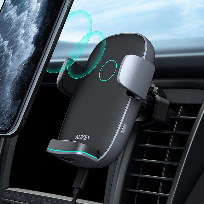Автомобильный держатель Aukey Navigator Wind II (HD-C52) для смартфона (Black) купить в интернет-магазине icover