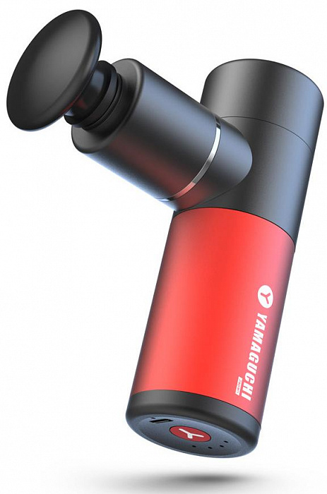 Перкуссионный массажер Yamaguchi Massage Gun Mini (Black/Red) купить в интернет-магазине icover