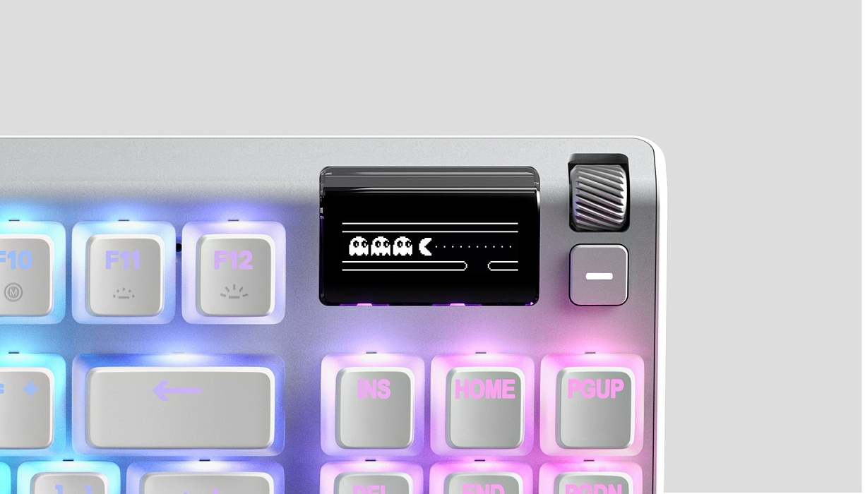 Игровая клавиатура SteelSeries Apex 7 TKL Ghost RU Red Switches (64656) купить в интернет-магазине icover