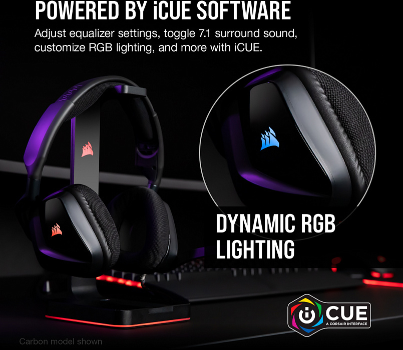 Игровая гарнитура Corsair Gaming VOID RGB Elite CA-9011204-EU (White) купить в интернет-магазине icover