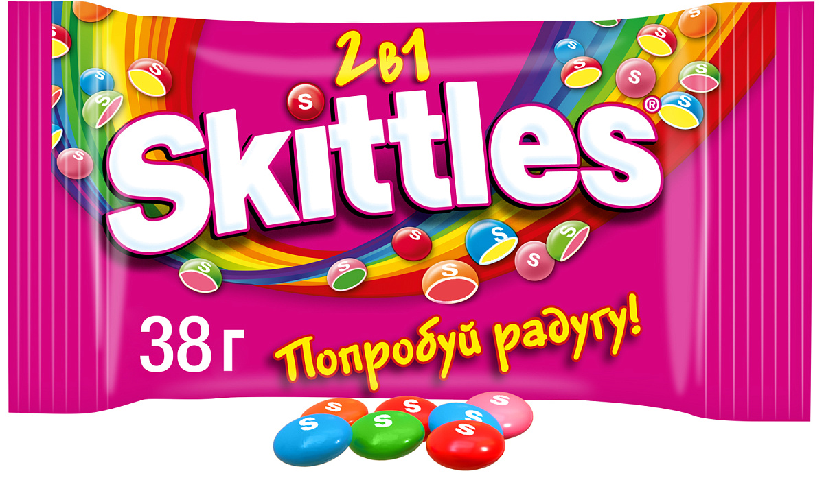 Ассорти DrageeMix драже Skittles Фрукты (4х38г), Кисломикс (4х38г), 2-в-1 (4х38г) купить в интернет-магазине icover