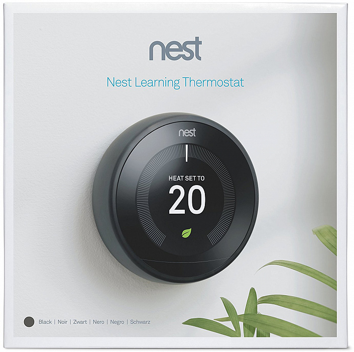 Термостат Nest Learning Thermostat 3.0 (Black) купить в интернет-магазине icover