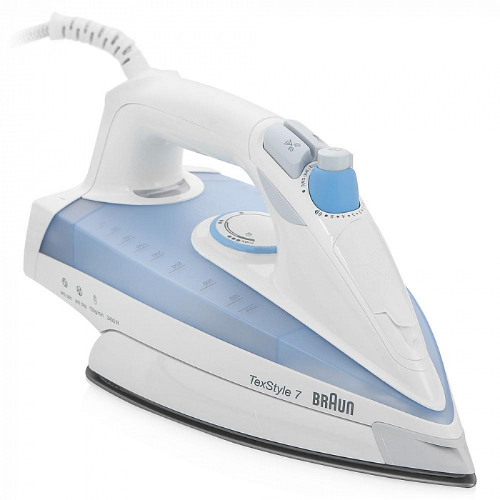 Утюг Braun TexStyle TS725 (White/Light Blue) купить в интернет-магазине icover