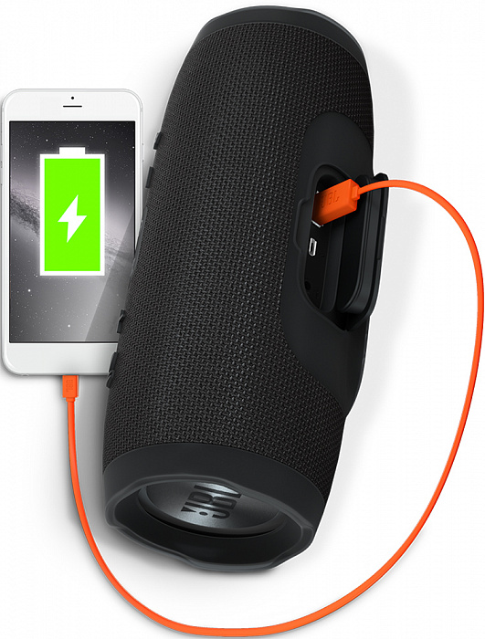 Портативная акустическая система JBL Charge 3 (Black) купить в интернет-магазине icover