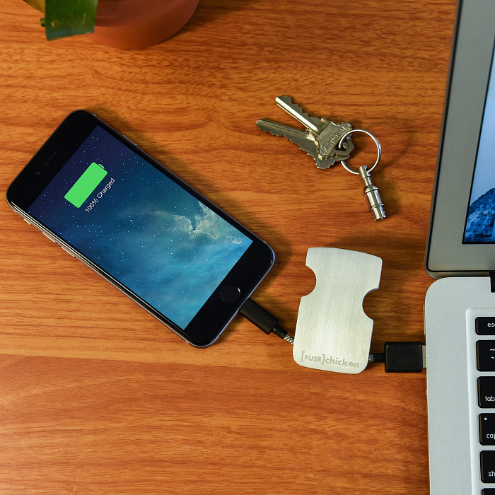 FuseChicken Armour Travel - кабель USB-Lightning (Silver) купить в интернет-магазине icover
