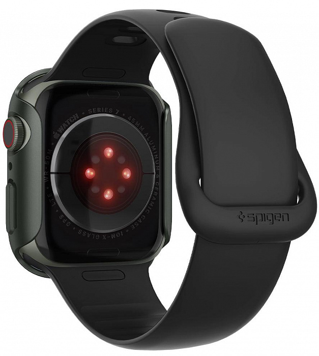 Чехол Spigen Thin Fit (ACS04175) для Apple Watch Series 7 45 mm (Military Green) купить в интернет-магазине icover