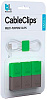 Клипсы-держатели для проводов Bluelounge CableClip Small BLUCC-SM (Grey/Green) купить в интернет-магазине icover
