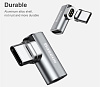 Переходник Baseus Mini Magnetic Type-C Elbow Adapter Converter CATCX-0G (Gray) купить в интернет-магазине icover