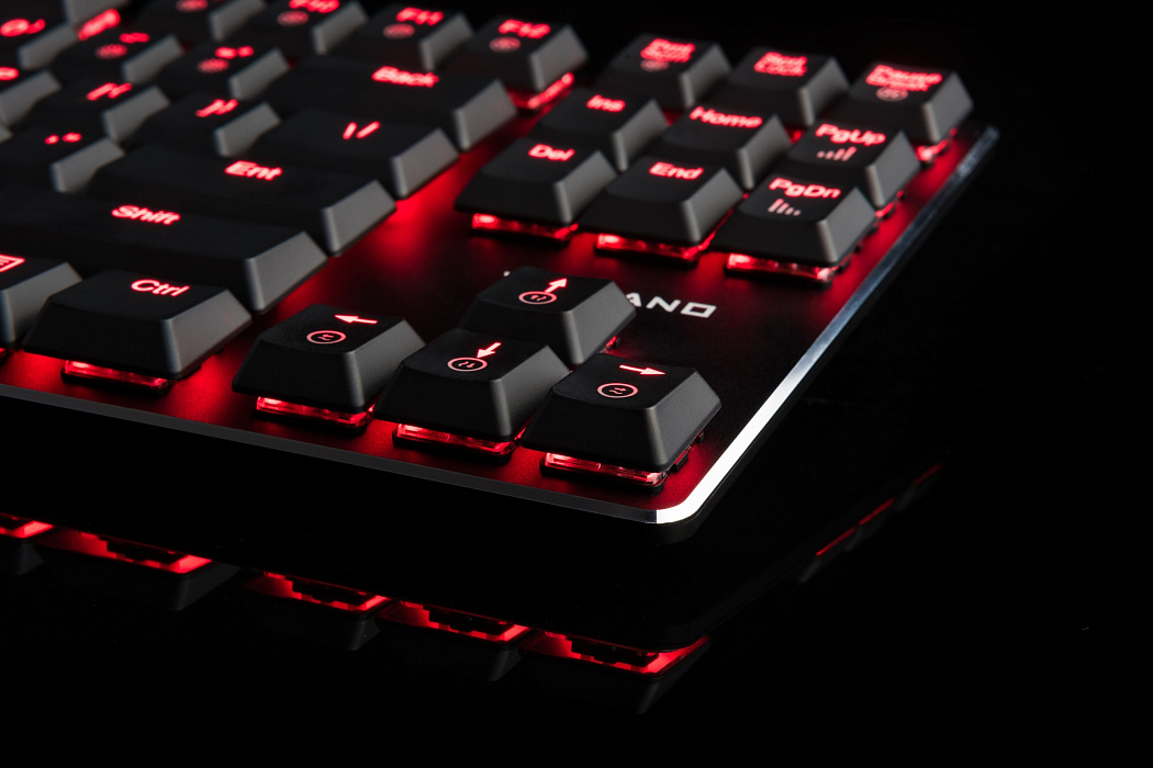 Игровая клавиатура Modecom Volcano Blade Ultra Slim Kailh Red Switch K-MC-BLADE-RED-RU (Black) купить в интернет-магазине icover