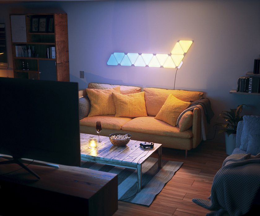 Светодиодный светильник Nanoleaf Light Panels Smarter Kit (9 панелей) (White) купить в интернет-магазине icover