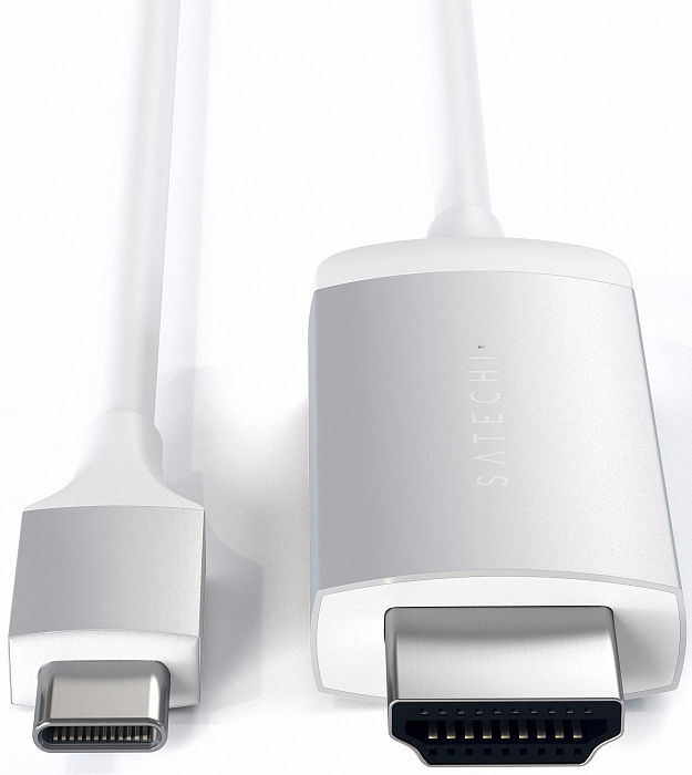Кабель Satechi Aluminium Type-C to HDMI ST-CHDMIS (Silver) купить в интернет-магазине icover