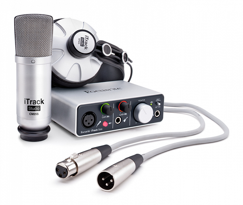 Focusrite iTrack Studio - студийный комплект для звукозаписи купить в интернет-магазине icover