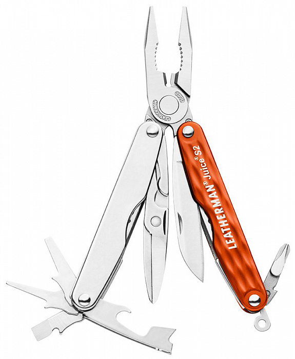 Мультитул Leatherman Juice S2 (831983) в подарочной упаковке (Orange) купить в интернет-магазине icover
