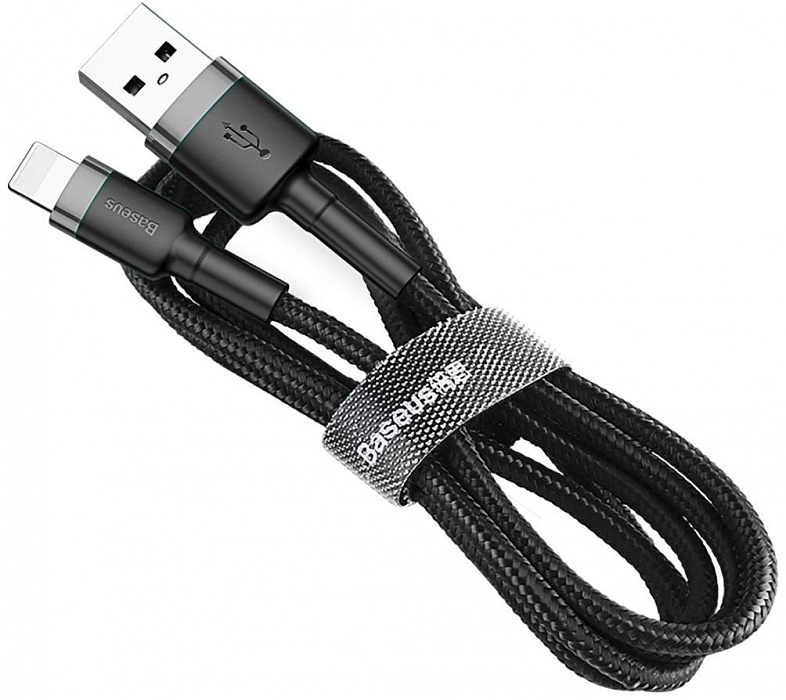 Кабель Baseus Cafule (CALKLF-RG1) USB/Lightning 3m (Grey/Black) купить в интернет-магазине icover