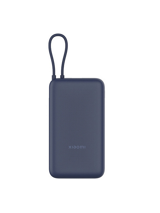 Внешний аккумулятор Xiaomi Power Bank BHR8975GL (Integrated Cable) 20000 mAh (Blue) купить в интернет-магазине icover