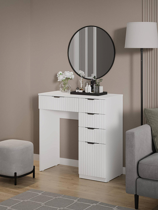 Стол туалетный RIDBERG LUGANO 5Я (White/Black) купить в интернет-магазине icover