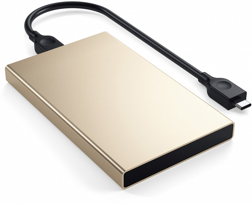 Контейнер для HDD/SSD 2.5" Satechi Aluminum USB-C ST-TCDEG (Gold) купить в интернет-магазине icover