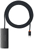 Хаб Baseus Lite (WKQX030501) 4-Port Type-C HUB Adapter 2m (Black) купить в интернет-магазине icover