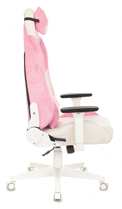 Игровое кресло Бюрократ Zombie EPIC PRO Fabric (White/Pink) купить в интернет-магазине icover