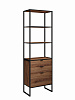 Стеллаж лофт RIDBERG DENVER модуль 2 (Dark Oak/Black) купить в интернет-магазине icover