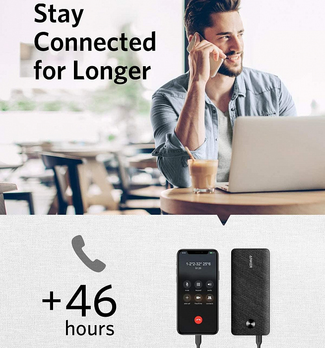 Внешний аккумулятор Anker PowerCore III Sense 10000 mAh (Black) купить в интернет-магазине icover